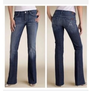 7FAMK Y2K A Pocket Low Rise Bootcut Jeans Size 28